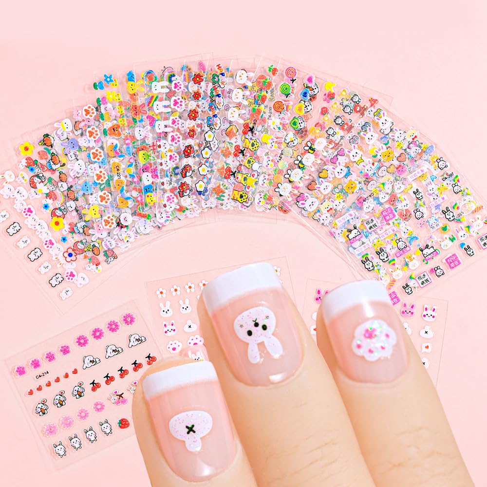MAYCREATE® 30 Sheet Cartoon Nail Decals Nail Stickers for Kids MAYCREATE® 30 Sheet Cartoon Nail Decals Nail Stickers for Kids